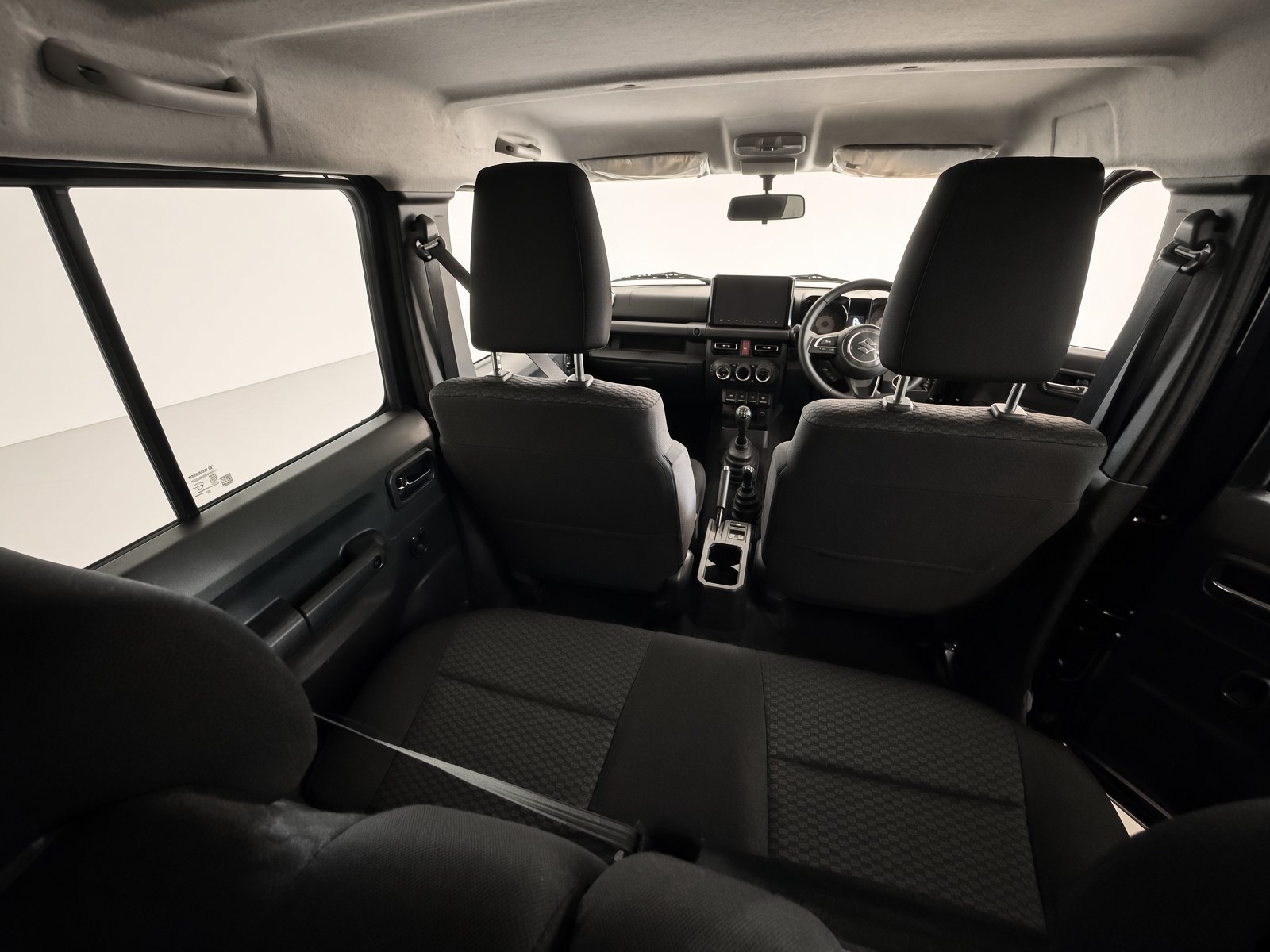Rear bench in the 5-door Jimny