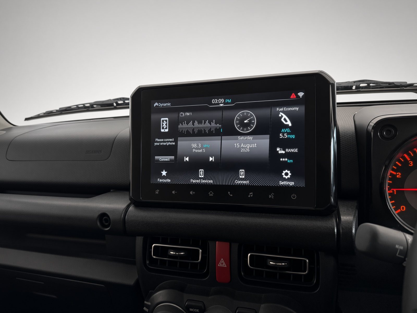 Jimny touchscreen infotainment
