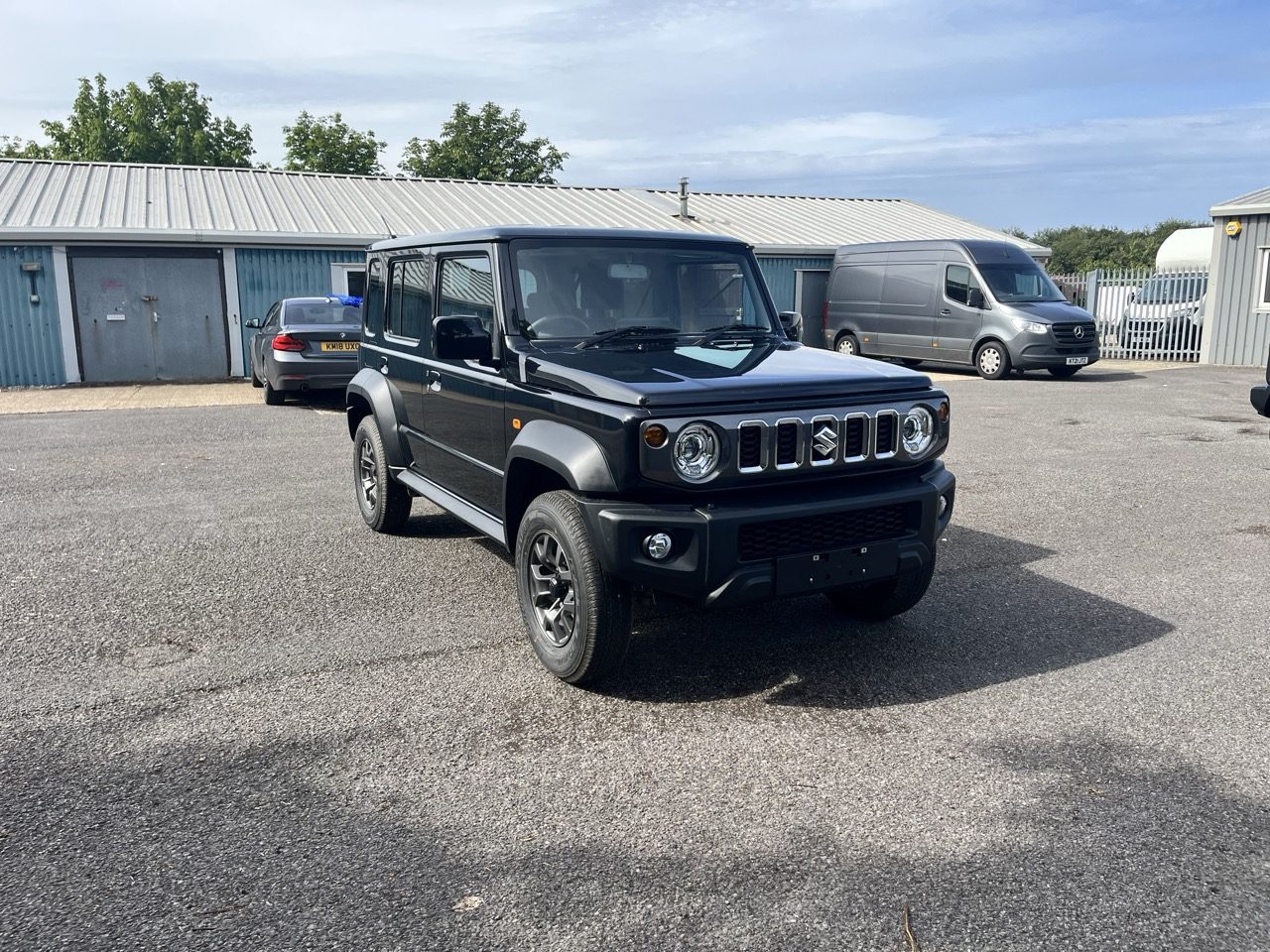 Jimny on the yard, front three-quarter