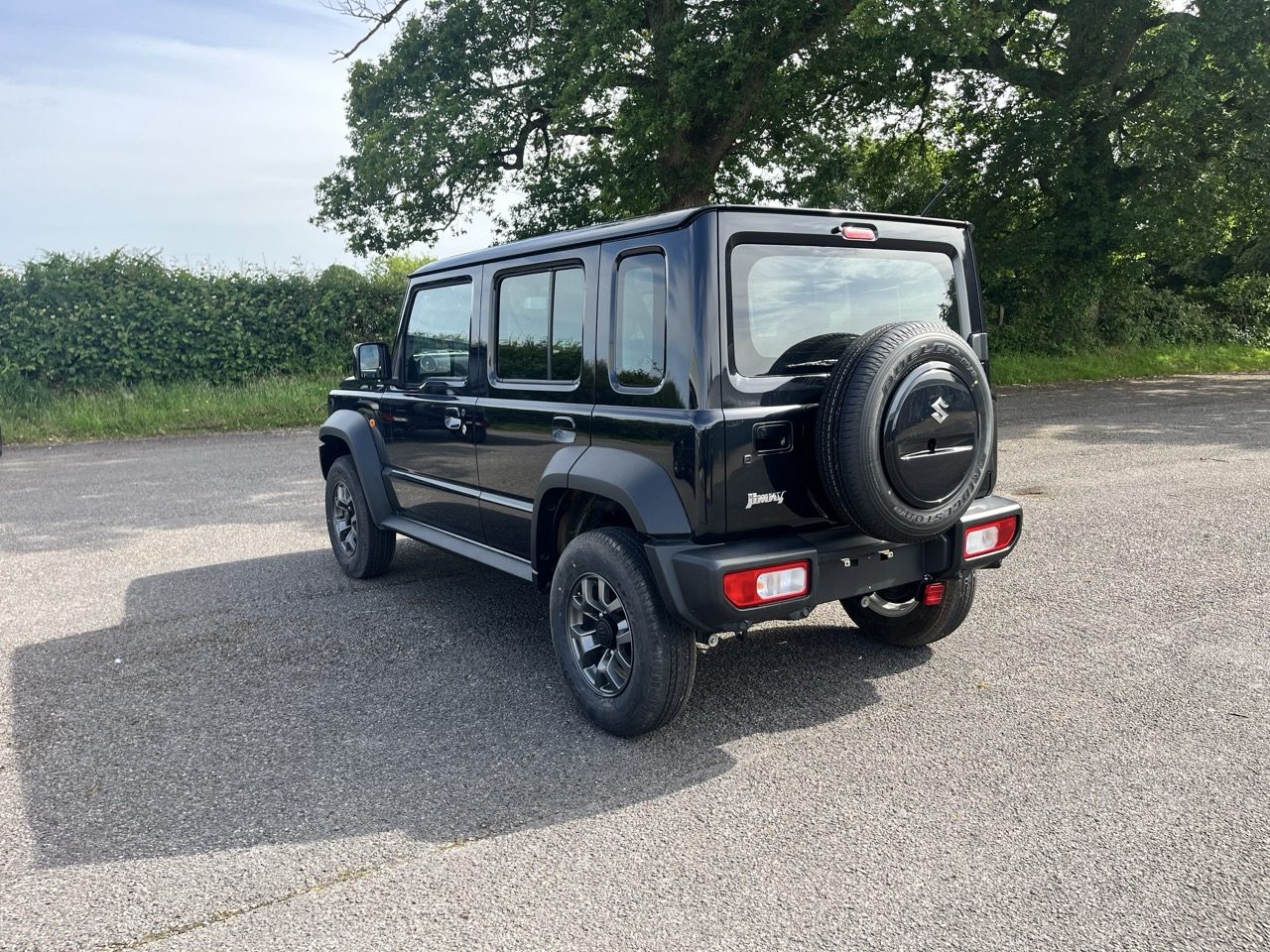 Jimny rear with spare wheel